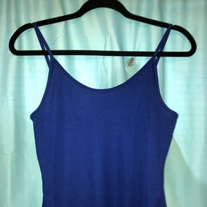 Blue body suit
